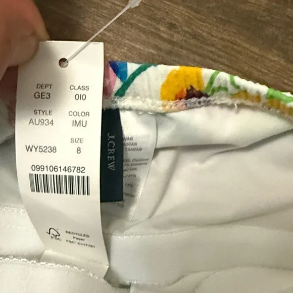 J. Crew NWT Colorful Floral One Piece Swimsuit - Picture 2 of 5